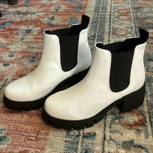Black and White Soda Booties